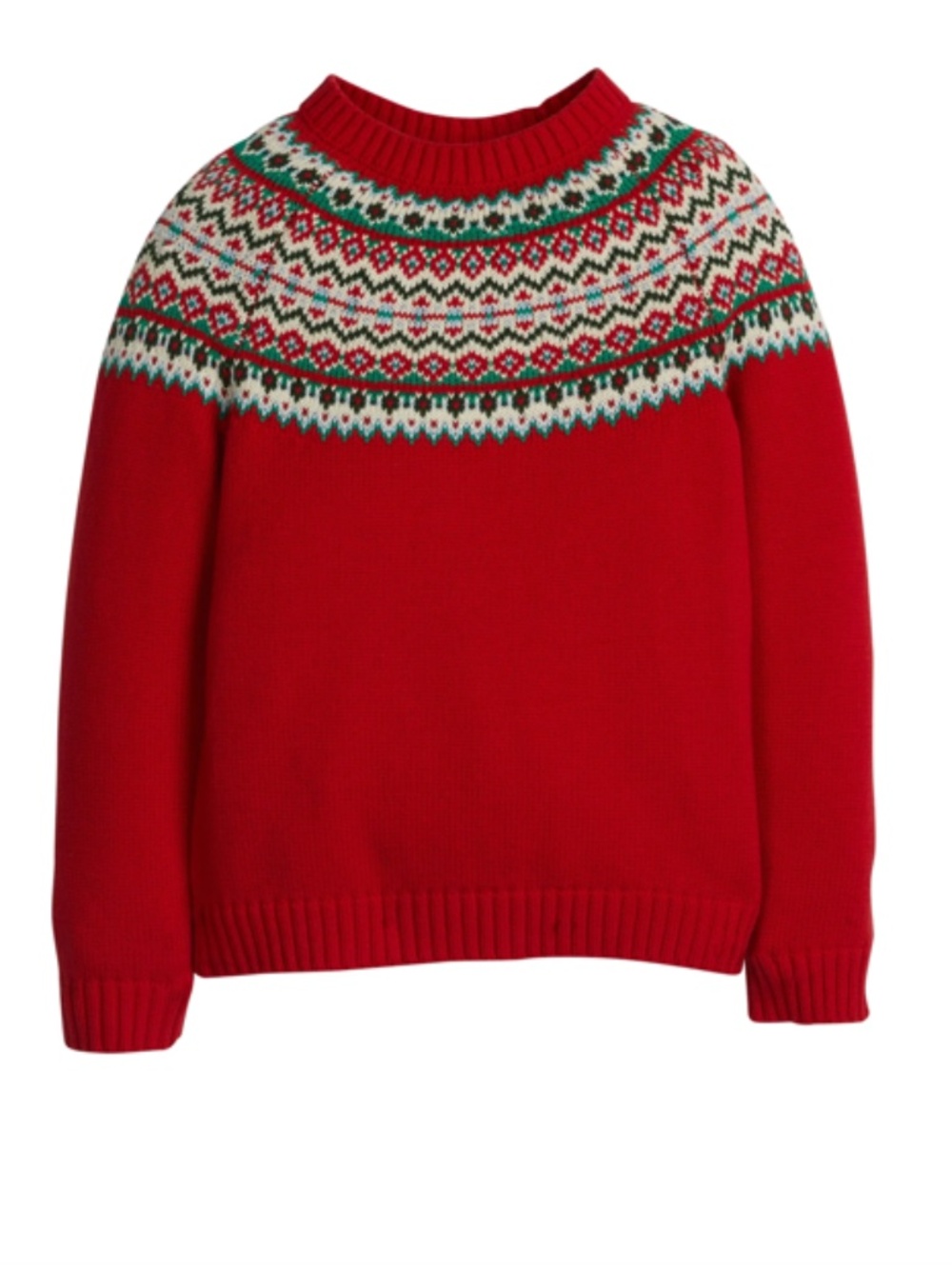 Little English Red Fair Isle Sweater (Size: 3T) NWT
